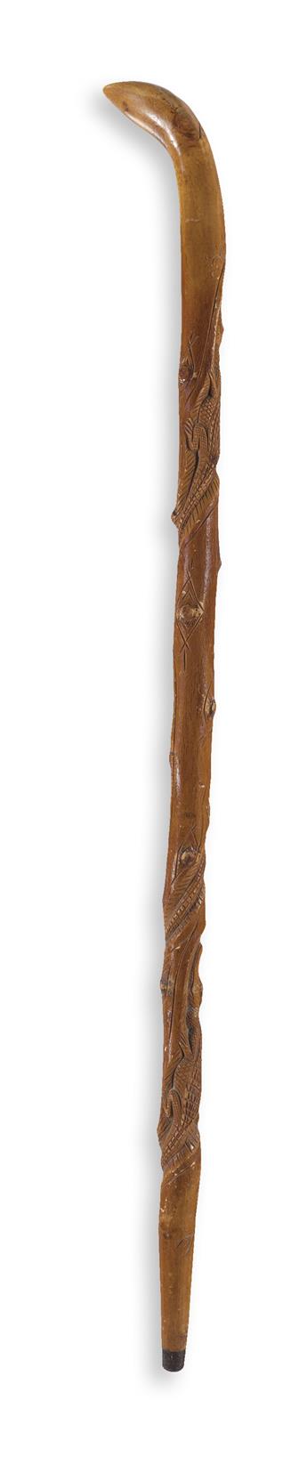 (SLAVERY AND ABOLITION.) Cane said to have been a gift from Frederick Douglass to John Brown.